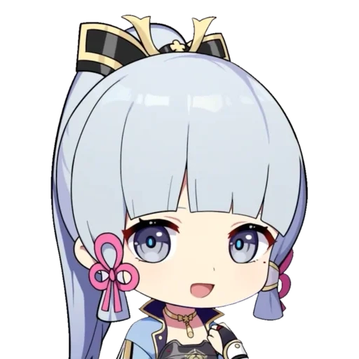 chibi, gens, ayaka chibi, personnages d'anime, ayaka genshin chibi