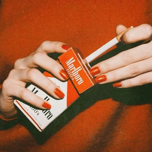 marlboro, marlboro red, a pack of cigarettes, marlboro red, girl with a cigarette