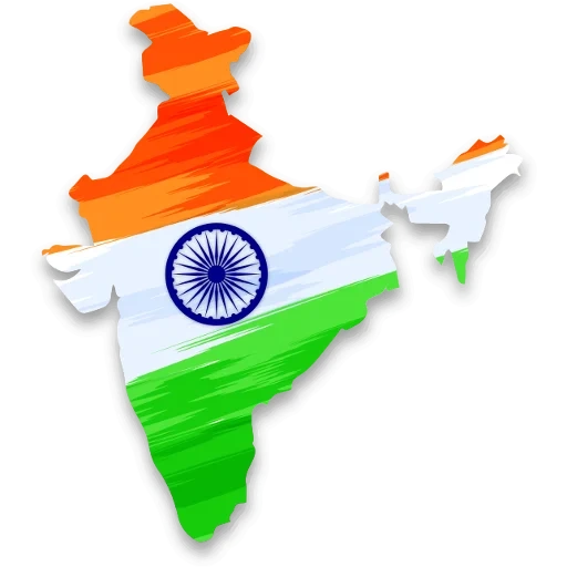 индия, флаг индии, индия карты, карта индии флагом, карта индии вектор