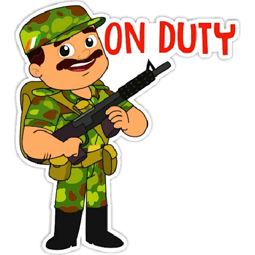 army, exército, soldado klipat, soldado dos desenhos animados, cartoon militar