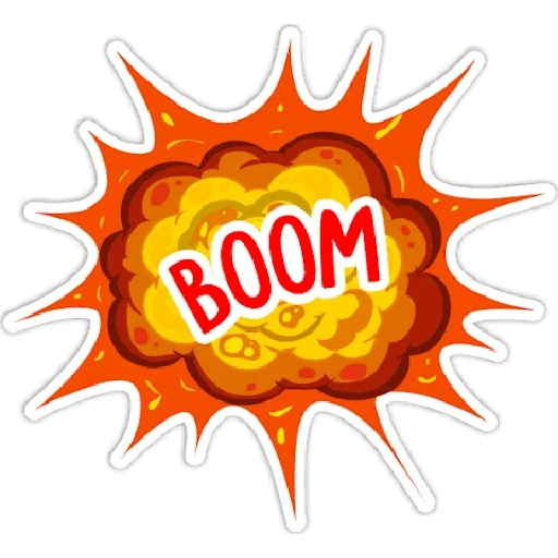 boom, boom explosion, explosion clipart, the effect of the explosion, funny explosion