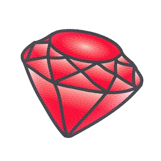 diamantes, tatuaje rubí, patrón de diamantes, boceto de tatuaje de rubí, taladro tatuado rojo