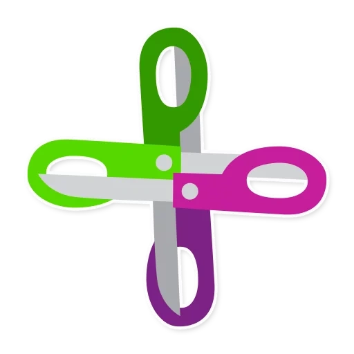 children's scissors, disc scissors, children's scissors, curling scissors, three-dimensional model of shearer
