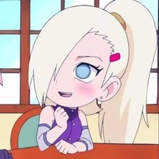 ino chibi, ino yamanaka, tsunade chibi face, ino yamanaka chibi, chibi yamanako en yamanaka