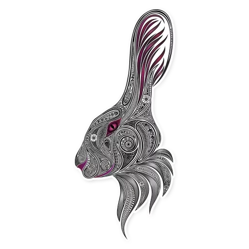 кролик, заяц серый, заяц кролик, кролик животное, кролик орнамент
