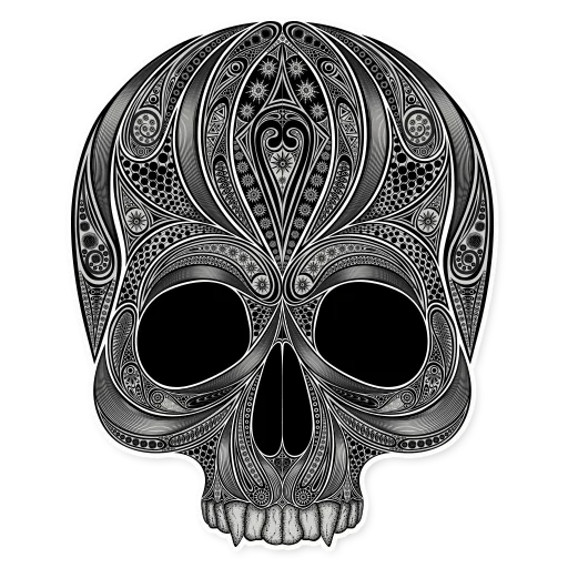 череп, векторный череп, череп иллюстрация, узор черно белый череп, мексиканский череп вектор