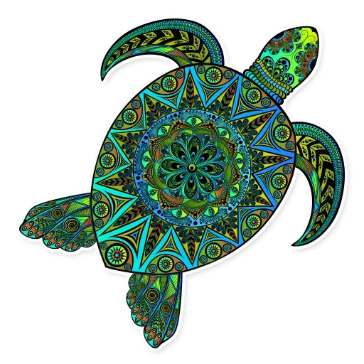 панно черепаха, морская черепаха, черепашка мандала, морская черепаха зентангл, мандала море черепаха цветное