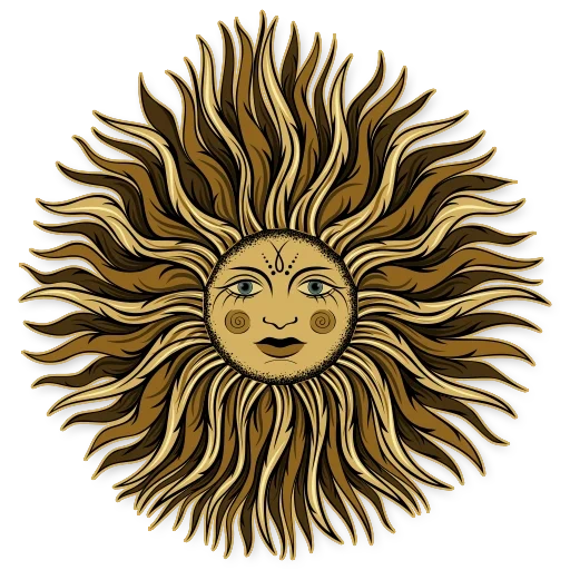cirque du soleil, art illustration, уроборос теософия, adobe illustrator, солнце луна лицами