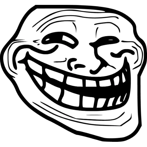 troll, trolfeis, meme de troll, cara de burla, un terrible trollfaces