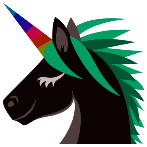 unicornio, cabeza unicornio, negocio unicornio, vector de cabeza unicornio, perfil del vector de la cabeza del unicornio