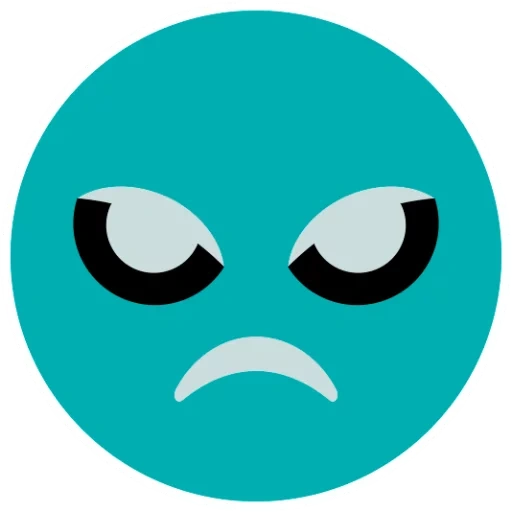 emoji en colère, emoji est en colère, emoji maléfique, icône smilell, les émoticônes des emoji sont en colère