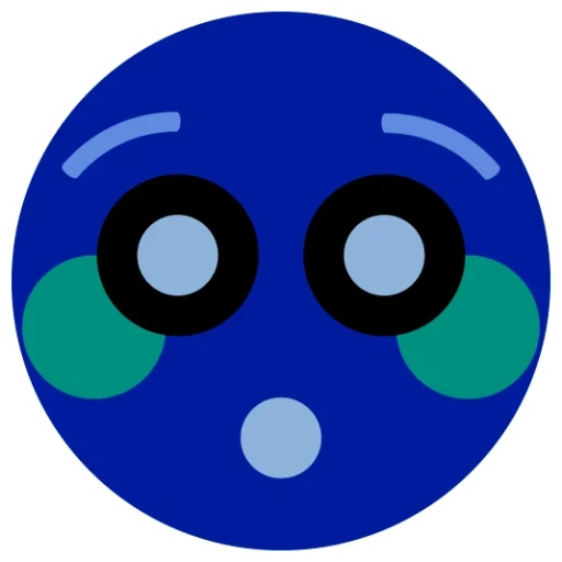 text, ikonen, icon circle, blaue augen, blaues logo