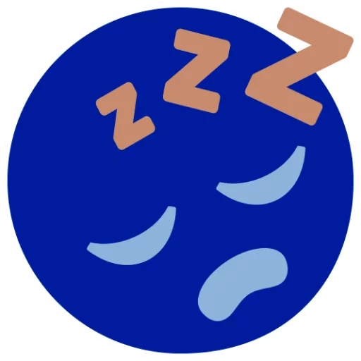 texte, emoji, emoji sleep, sommeil souriant, souriant endormi