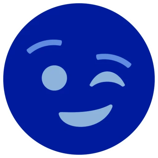 emoji, dunkelheit, die emoticons sind blau, smileyl ikone, zwinkern smiley