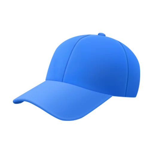 кепка, эмоджи в кепке, кепка для бега, синяя кепка, синяя кепка эмодзи