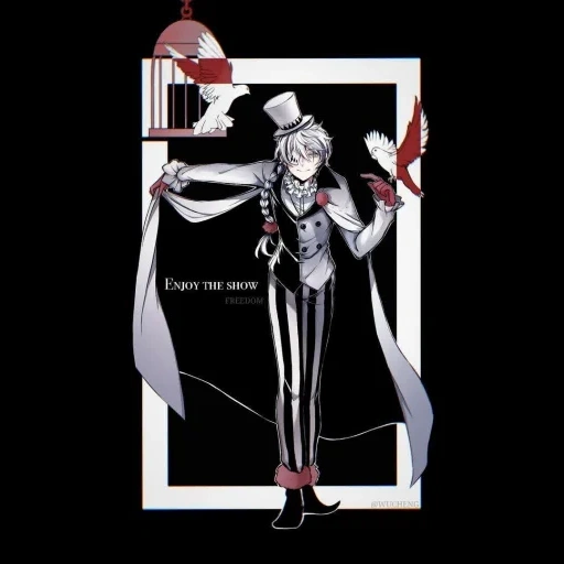 quadrinhos de arte, arte de animação, personagens cômicos, nikola vasilyevich gogol, bungou stray dogs nikolay gogol