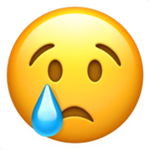 печальный эмоджи, рисунок, умоляющее лицо эмодзи в высоком качестве, смайлик лицо, crying emoji