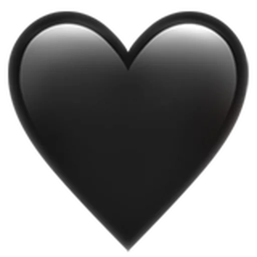 черное сердце эмоджи, эмоджи айфон чёрное сердце, сердце чёрное, сердце человека эмоджи айфон, чёрное сердечко