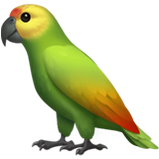 эмоджи попугай, эмодзи попугай, эмодзи животные, приложение likee, one color challenge
