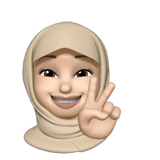 memoji, emoticônes, filles, memoji hijab, mémoires de salutations musulmanes