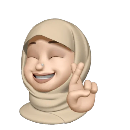 kartun hijab, emoji hijab iphone, muslim memoji, pria memoji dengan topi, panduan gadis memoji