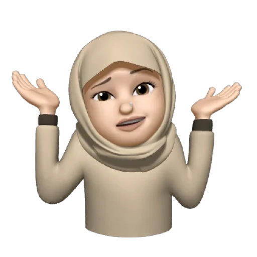 emoticônes, filles, sasha cendres, expression arabe, hijab cartoon