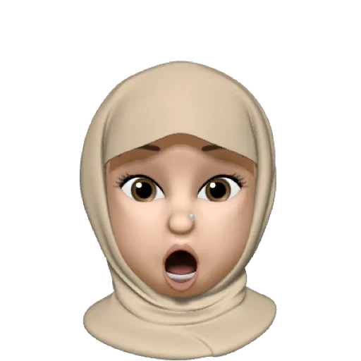 emoji alenka, emoji hijabe, emoji hijab de ano novo