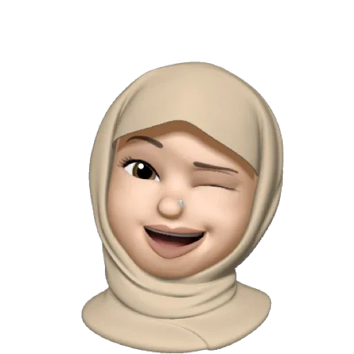 emoji, emoji alenka, emoji hijabe, gadis emoji, nenek muslim emoji