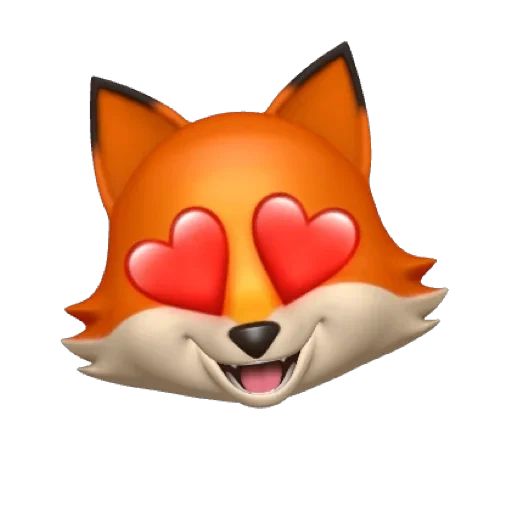 volpe sorridente, emoticon fox, emoticon fox, la volpe di animogi, la volpe di animogi