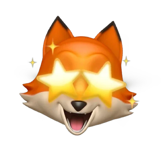 fox, the fox of the expression, animogi fox, animoji iphone fox, expression fox copy