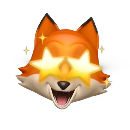 rubah, ekspresinya rubah, animoji fox, animoji iphone fox, emotion fox copy