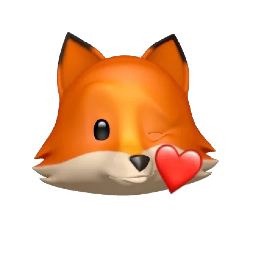 fox, emoji, fox, animogi fox, animogi fox