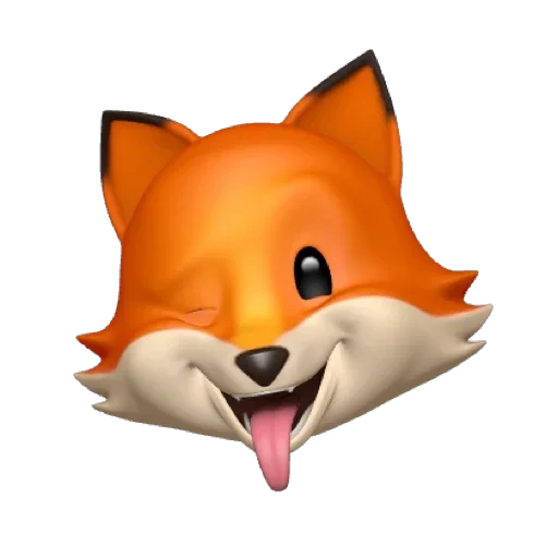 animoji, animogi, la volpe di animogi, animoji iphone fox, emoticon fox copia
