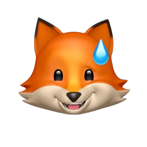 renard, fox emoji, animoji fox, cahier emoji, ios animoji fox