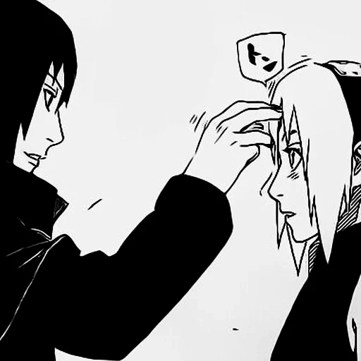 picture, sakura sasuke, sasuke x sakura, sasuke sakura's forehead, sakura and sasuke