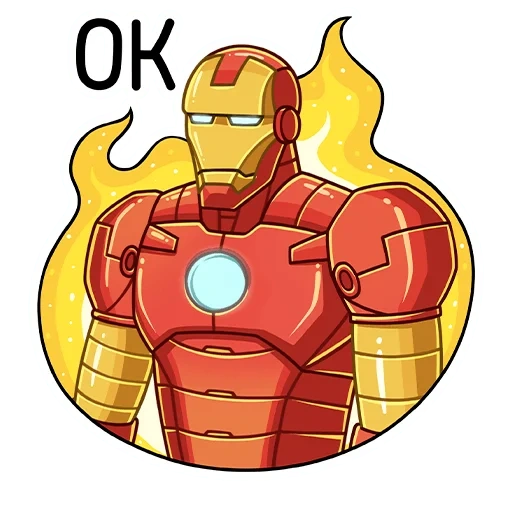 iron man, superhero sticker