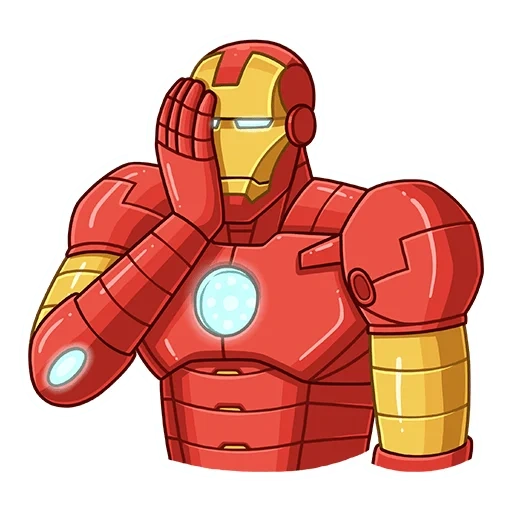 iron man, self-adhesive iron man