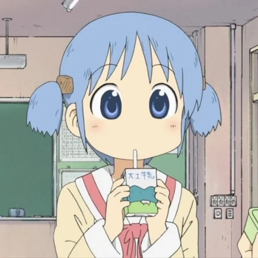 nichijou, anime drawings, anime characters, nichijou mio anime, nichijou animated series