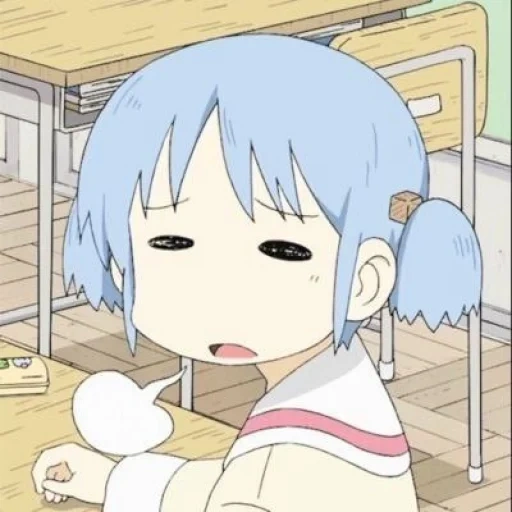 nichijou, nichijou mio, anime lustig, anime von nichijou mio, anime niedliche muster