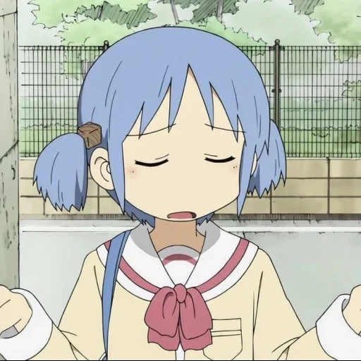 nichijou, gambar anime, karakter anime, gambar anime yang indah, serial animasi nichijou