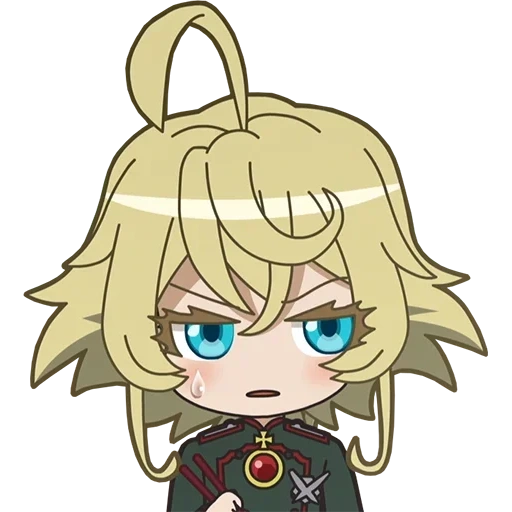 youjo senki, tanya degurshaff, tanya degursf chibi, isekai quartett tanya, tanya degursf yojo senki