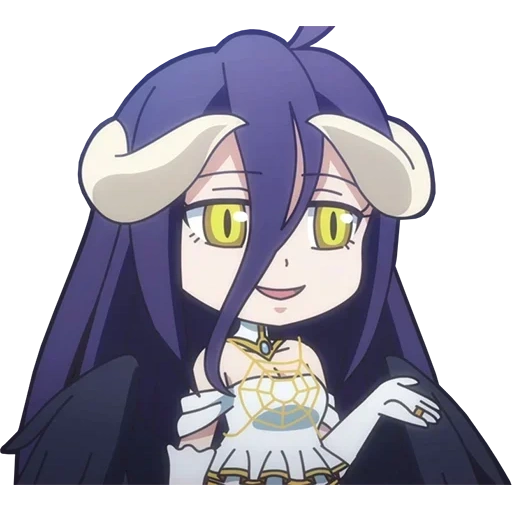 albédo, albedo chibi, lord albedo, lord albedo chibi