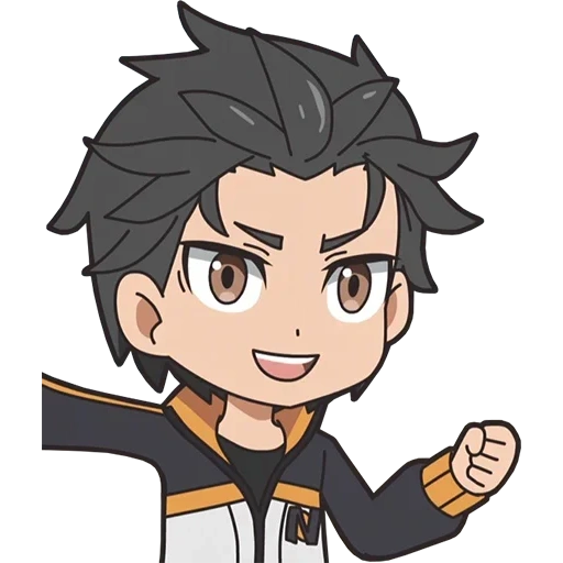 re zero subaru, natsuki subaru, re zero subaru, anime charaktere, subaru chibi re zero