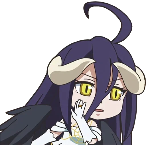 albédo, albedo chibi, suzerain d'albédo, lord albedo