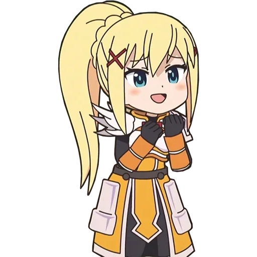 chibi, escuridão chibi, anime konosuba, konosuba darkness, chibi chibi lime