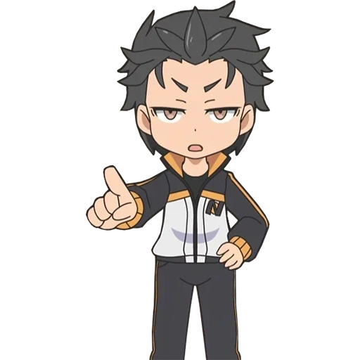 subaru natsuki, natsuki subaru, natsuki subaru gesicht, subaru chibi re zero, figur natsuki subaru