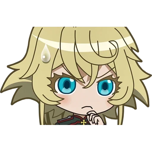 chibi, youjo senki, tanya degurshaff, tanya degursf chibi, isekai quartett tanya