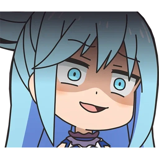 anime, anime smiles, aqua like konosuba, aqua conosub crying