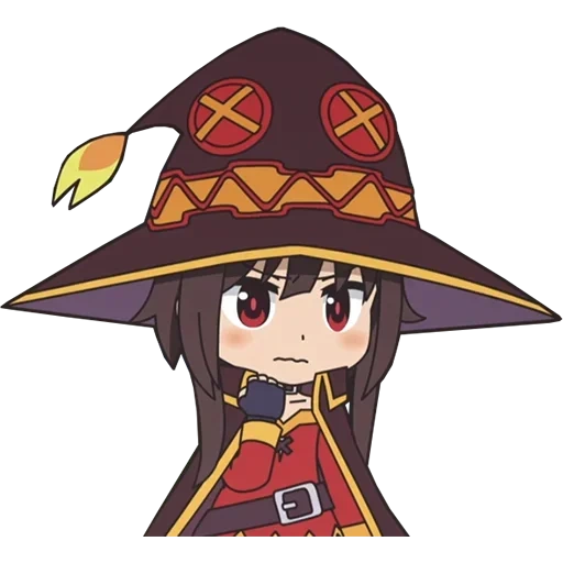 art, megumin chibi, anime de meguminos, meguminana konosuba, anime konosuba meguminana