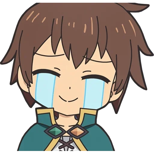 kazuma, kazuma chibi, cazum konosuba, emoji is the discord of the server, emoji discord server anime